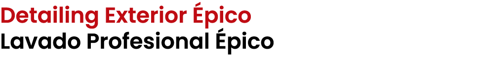 Detailing Exterior pico Lavado Profesional  pico